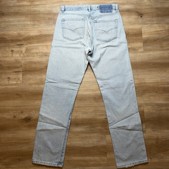 Vintage Diesel Kulter Jeans Men 31x32 Blue Straight Leg Light Wash Y2K (Tag 33) - Picture 3 of 16